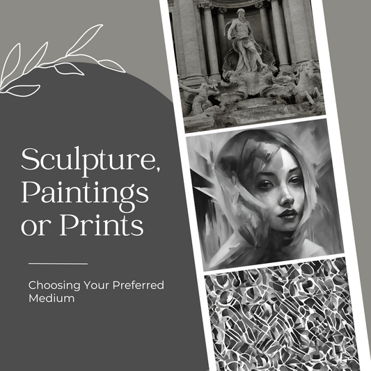 Sculpture, Painting or Print? Choosing Your Preferred Medium